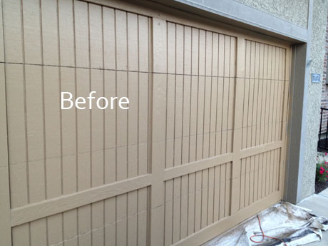 The Faux Process S And Faq Fauxkc, Faux Wood Garage Door Cost