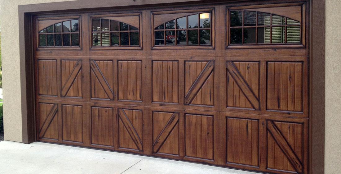 Faux Wood Garage Doors